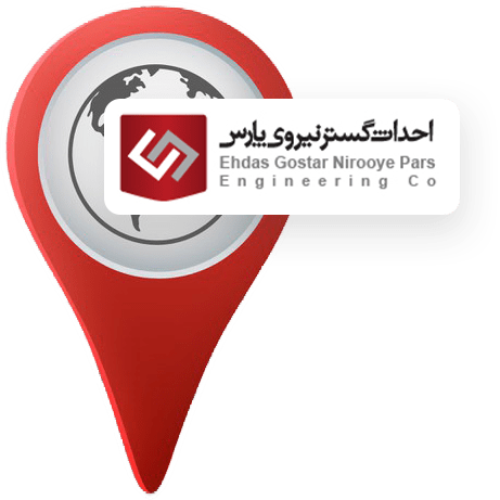 ایکون طراحی شده با لوگو سایت احداث گستر