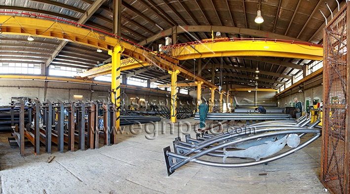 خط تولید پایه چراغ خیابانی شرکت احداث گستر 19