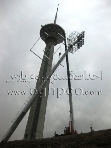 برج نوری اجرا شده در فرودگاه